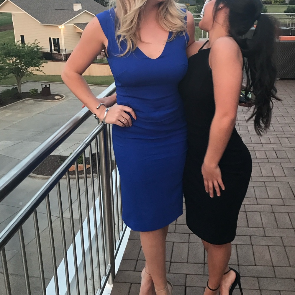 Blue Midi Dress from Italian Boutique